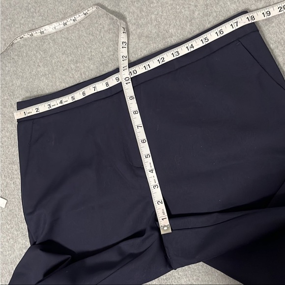 Chicos Flex Waistband Trouser Pants Size 12 Navy Blue Office Career - Picture 3 of 10